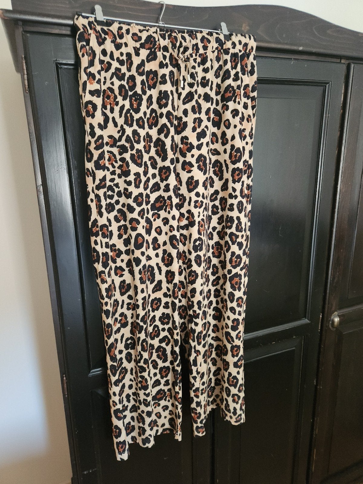 Leuke wijde broek van Jo-Ann 48/50, Ophalen, Zo goed als nieuw, Zwart, Broek of Spijkerbroek