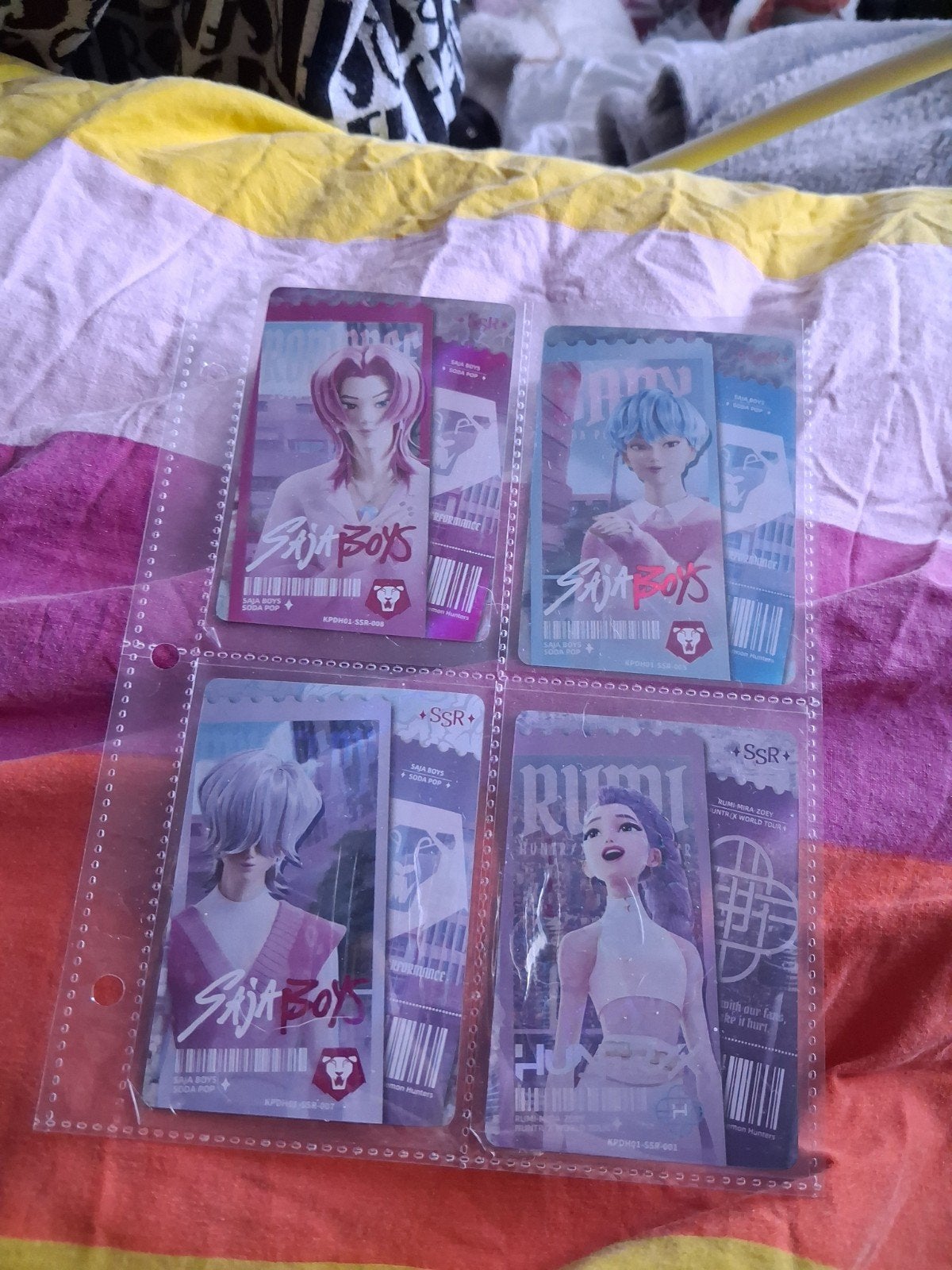 kpop demon hunters Kayou 4 SSR kaarten tekoop, Ophalen, Nieuw, Meerdere kaarten, Foil