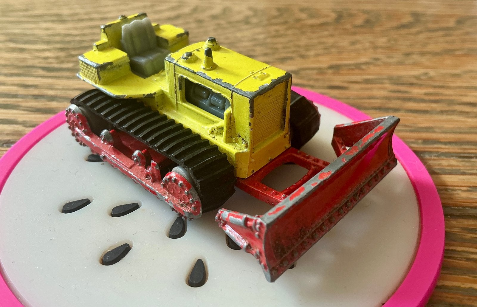 Vintage Hanomag tractor graafmachine Majorette, Ophalen, Gebruikt, Tractor of Landbouw