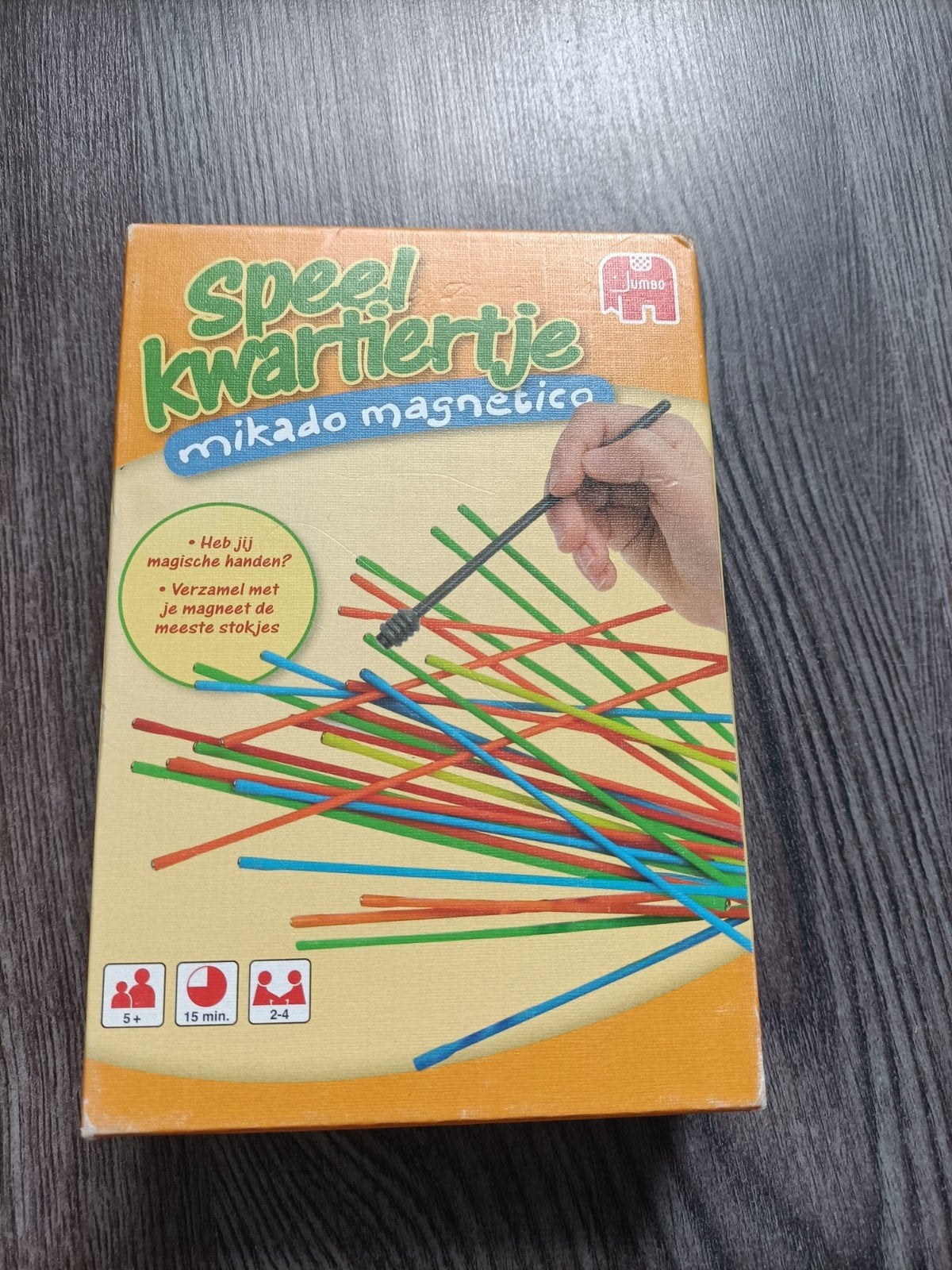 Jumbo Speel Kwartiertje Mikado Magnetico, Drie of vier spelers, Ophalen of Verzenden, Zo goed als nieuw, Jumbo