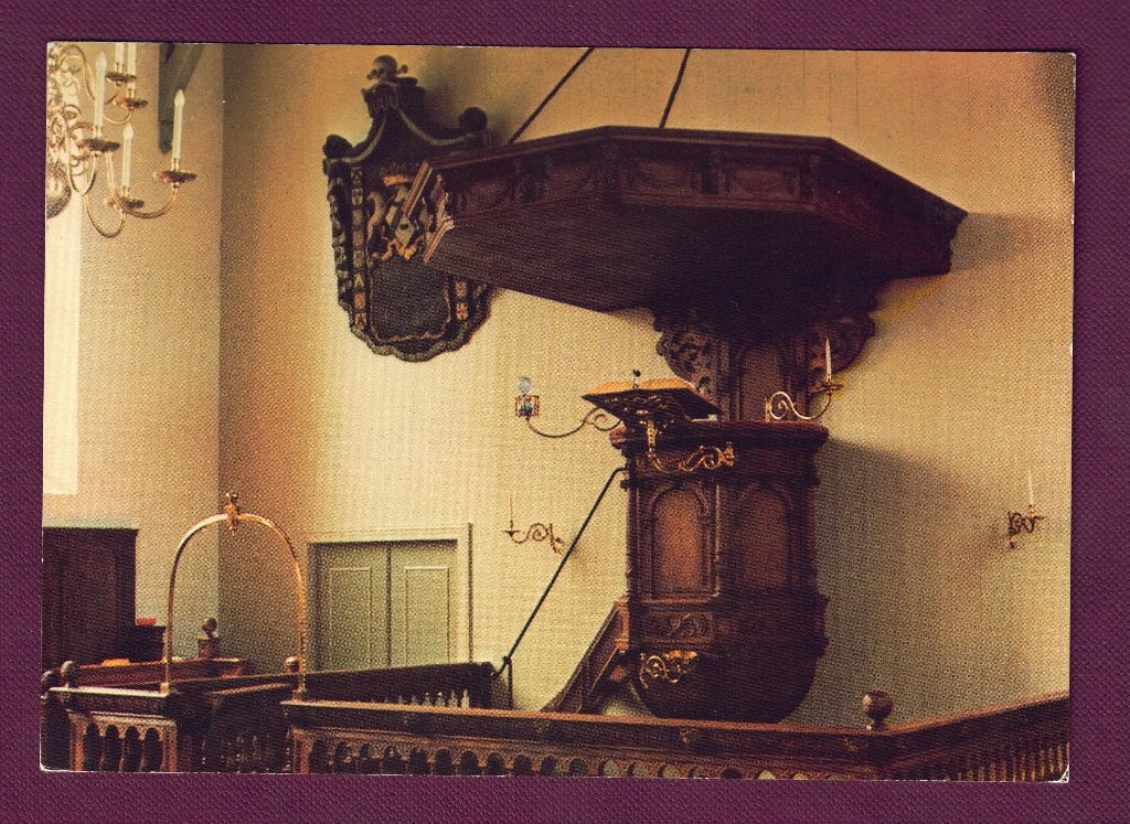 Giessenburg (Z.H.) - Ned.Herv.Kerk - Interieur - 1977 - Ong., Verzamelen, Ansichtkaarten | Nederland, Ophalen of Verzenden, 1960 tot 1980