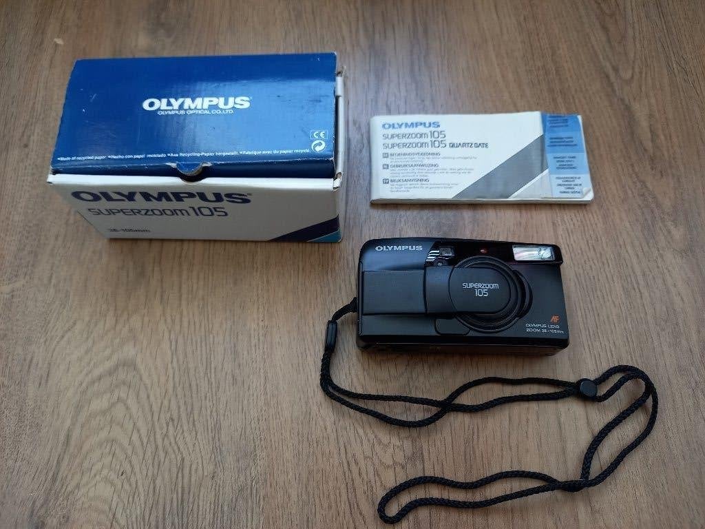 Olympus Superzoom 105 compacte analoge camera, Audio, Tv en Foto, Ophalen of Verzenden, Compact, Olympus