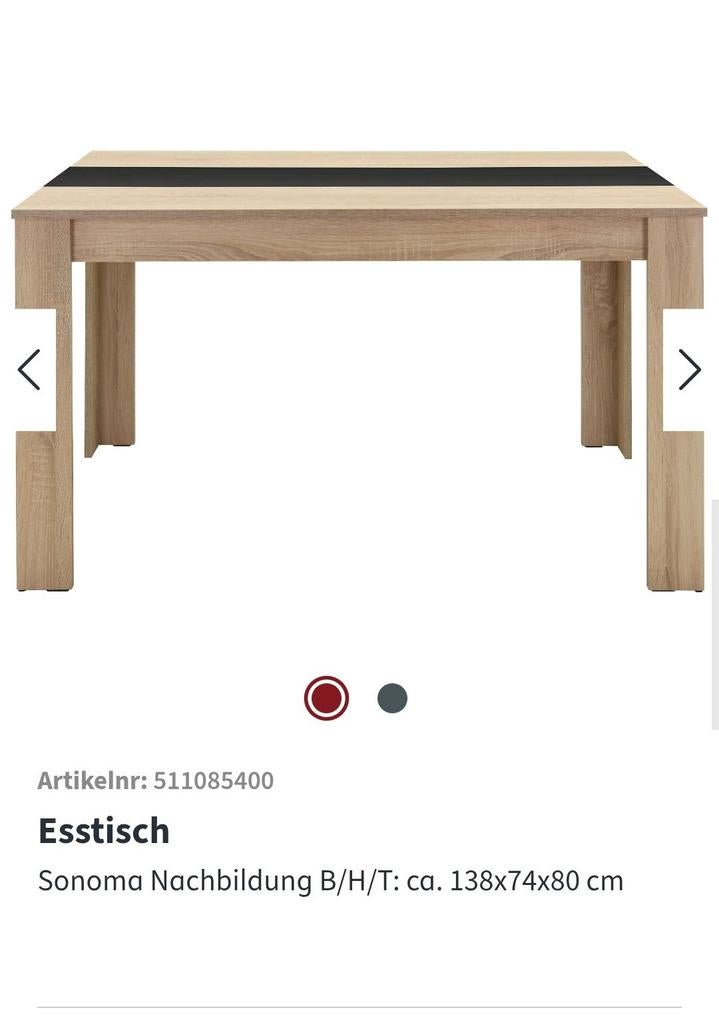 Eettafel Sonoma Nachbildung - Wegens overbodigheid, Huis en Inrichting, Tafels | Eettafels, Ophalen, Gebruikt, Modern, Vier personen