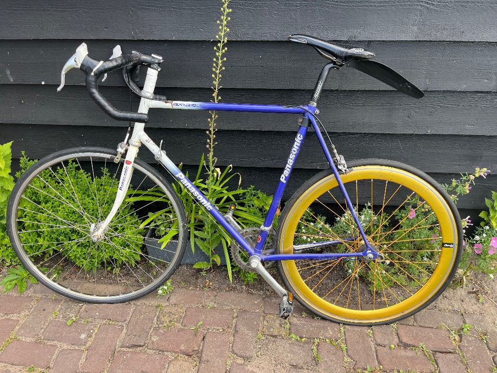 Panasonic racefiets met bijzonder achterwiel, Gebruikt, Ophalen, Overige merken, Minder dan 10 versnellingen
