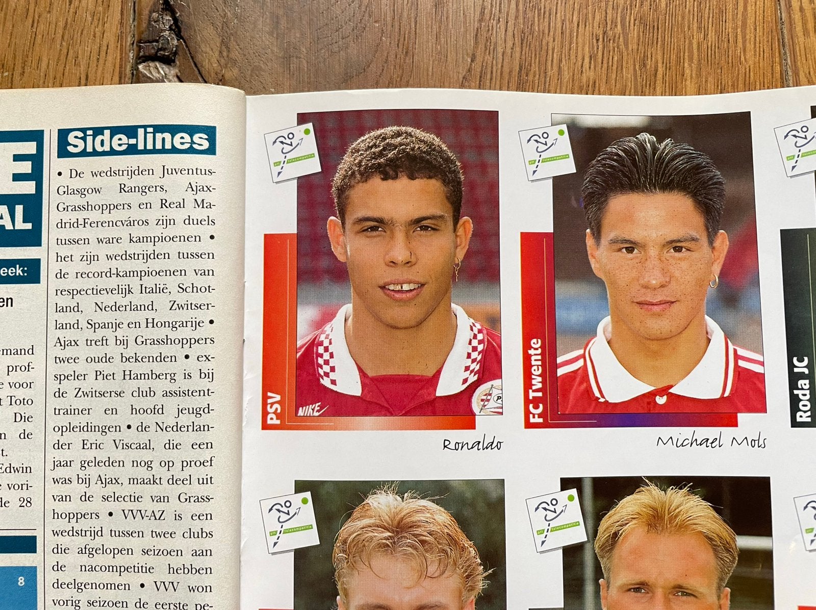 Panini Rookie Ronaldo 1995, Ophalen of Verzenden, Zo goed als nieuw, PSV, Poster, Plaatje of Sticker