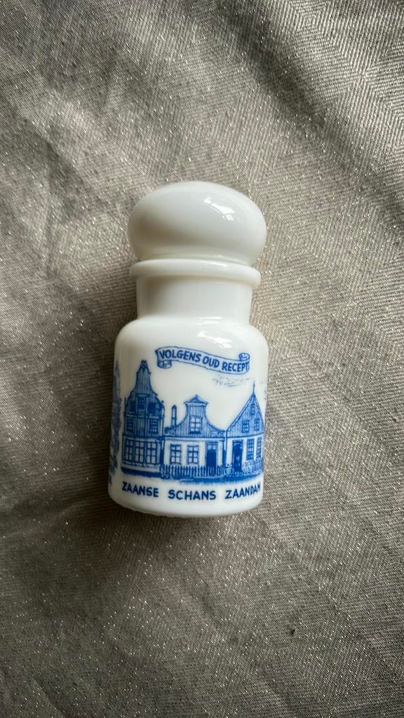 Vintage melkglas moster pot Zaanse Schans Zaansam, Ophalen of Verzenden
