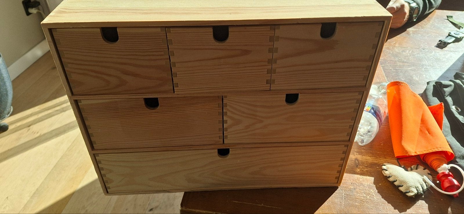 IKEA houten ladekastje met 6 lades, Minder dan 50 cm, Gebruikt, 5 laden of meer, Ophalen of Verzenden