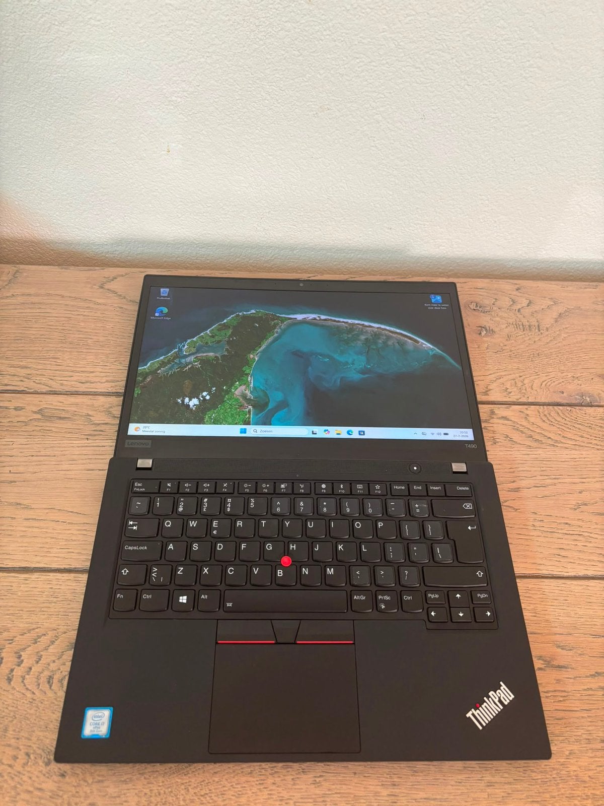 Lenovo ThinkPad T490 | i7 | 32GB RAM | 512GB SSD | NVIDIA, Met videokaart, Minder dan 2 Ghz, UK, 14 inch