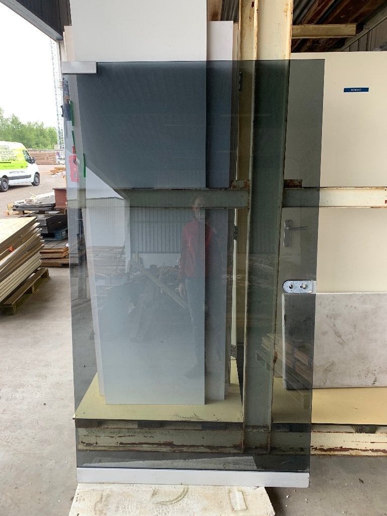 Twee glasdeur deur glaspaneel buitendeur taatsdeur ( 904 ), Doe-het-zelf en Verbouw, Ophalen, Gebruikt, 120 cm of meer, Nb