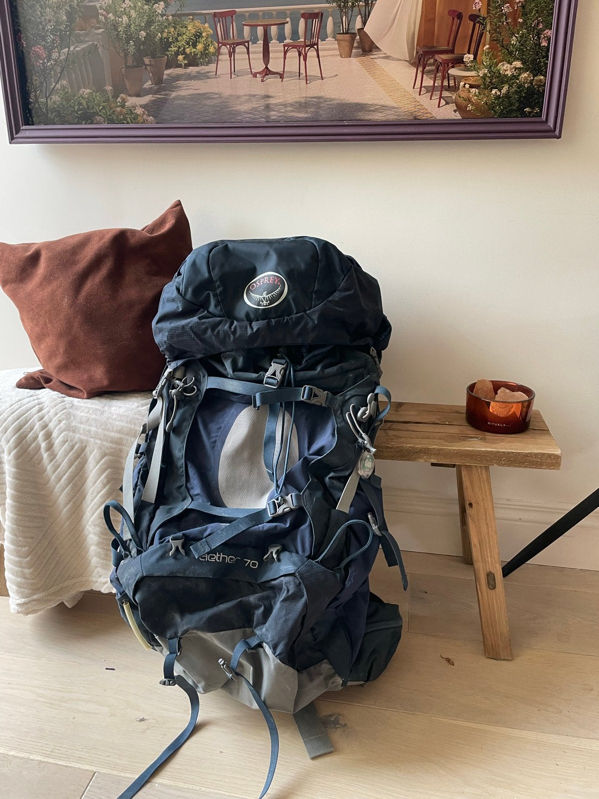 Osprey Aether 70 Backpack - Ideaal voor Reizen, Sport en Fitness, Ophalen, Gebruikt, Overige typen