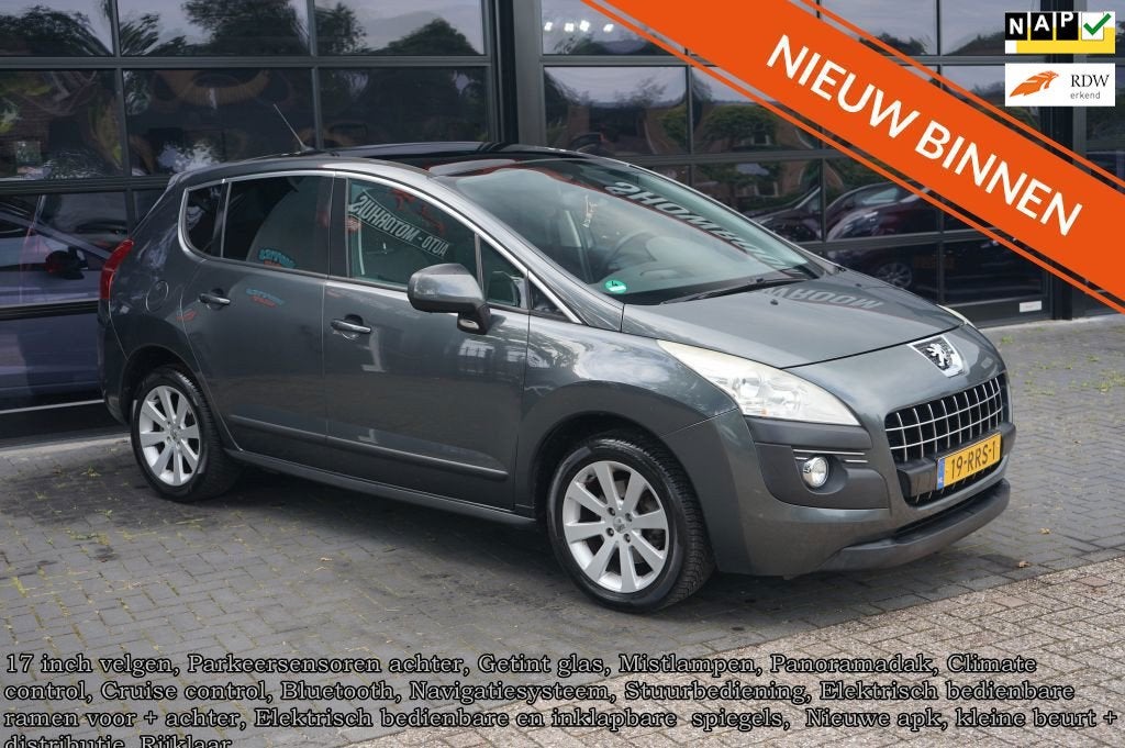 Peugeot 3008 1.6 THP ST, Panodak, Clima, Navi, Pdc, CC, Trek, Euro 5, Stof, Gebruikt, Zwart