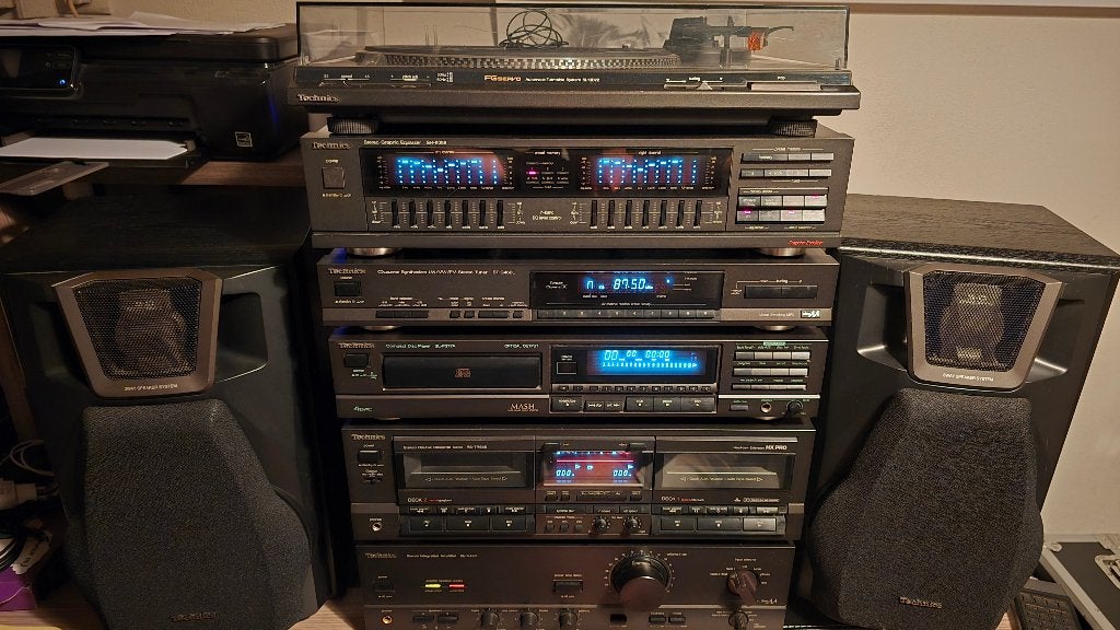 Te koop:  Technics complete set, Audio, Tv en Foto, Stereo-sets, Gebruikt, Cassettedeck, Cd-speler, Tuner of Radio, Speakers, Overige merken