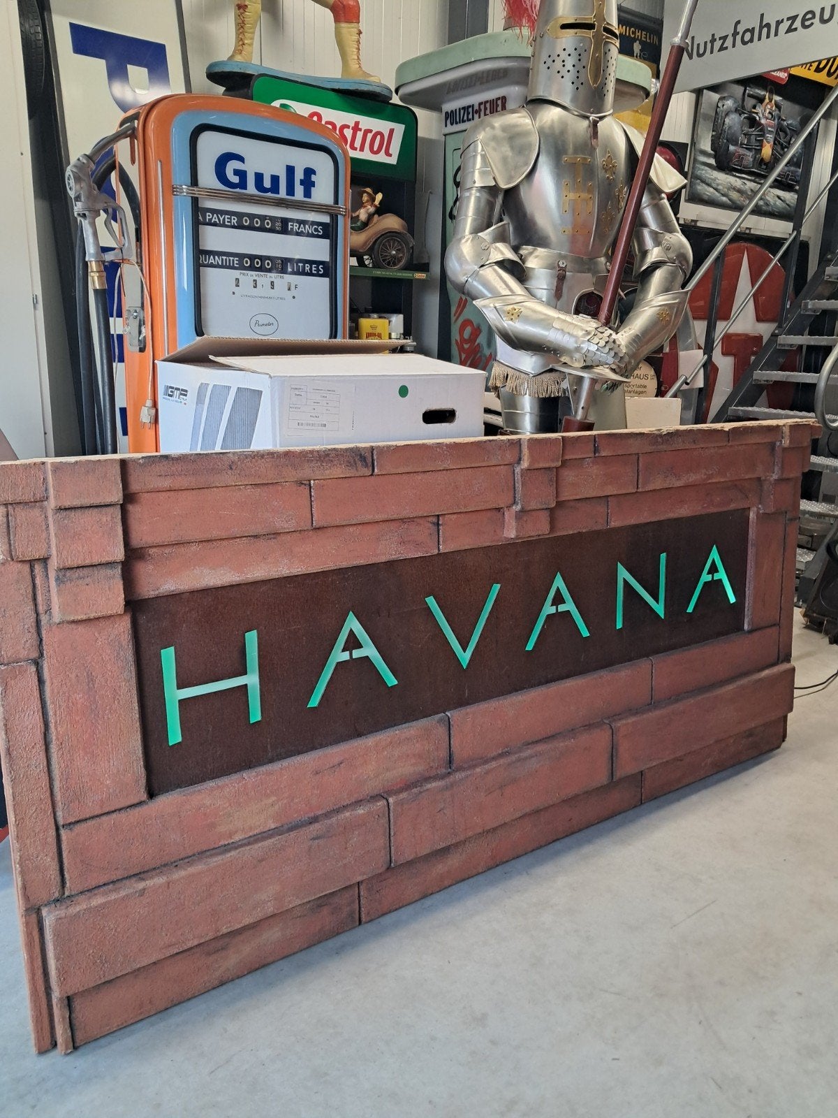 Reclame Havana paneel Bar Den Haag buitenhof verlichting, Verzamelen, Merken en Reclamevoorwerpen, Ophalen, Eu, Gebruikt, Eu