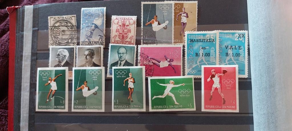 Olympische spelen, Ophalen of Verzenden, Gestempeld, Sport
