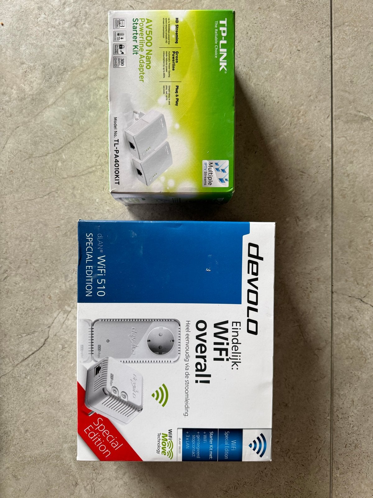 TP-Link AV500 & Devolo dLAN WiFi 510 Powerline Adapters, Ophalen of Verzenden, Zo goed als nieuw