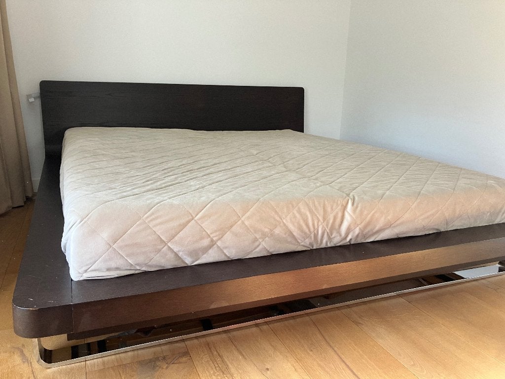 Design Hülsta bed, Ophalen, Gebruikt, Bruin, Tweepersoons