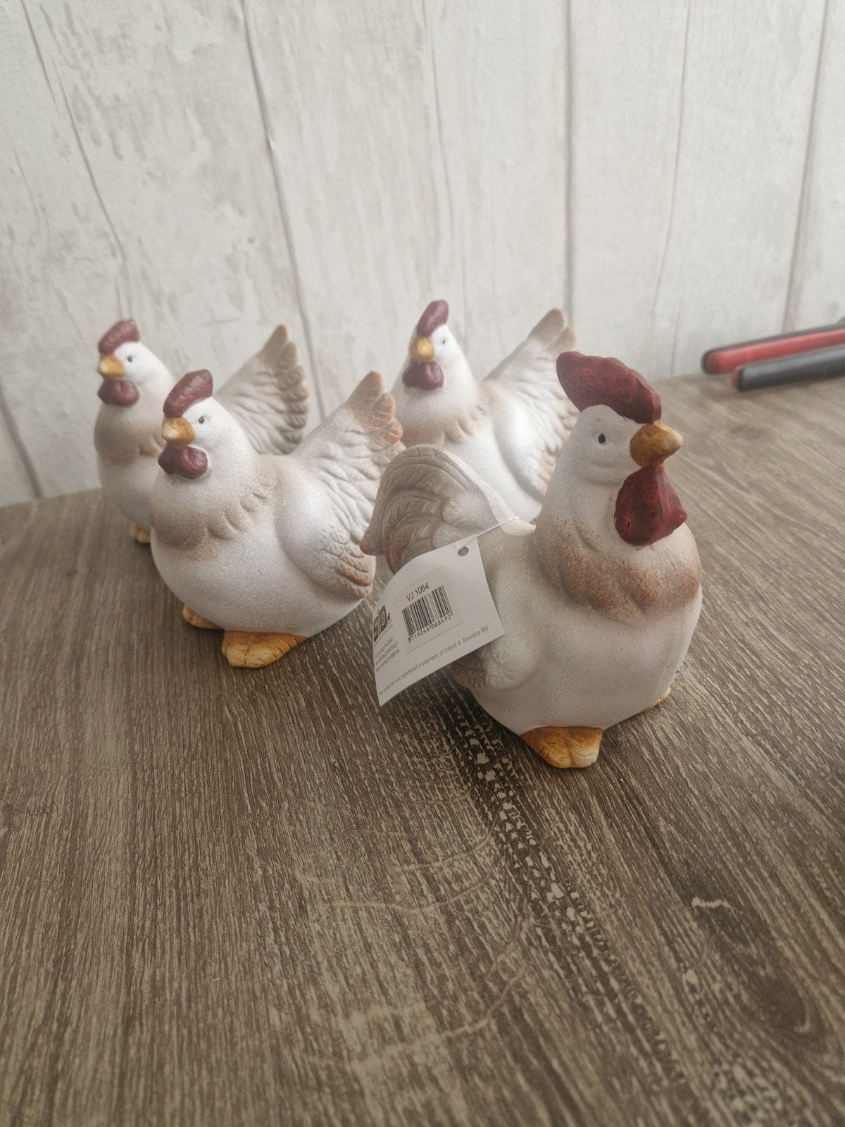 Haan en 3 kippen - Season Inspired Decoration - 12 cm, Ophalen of Verzenden