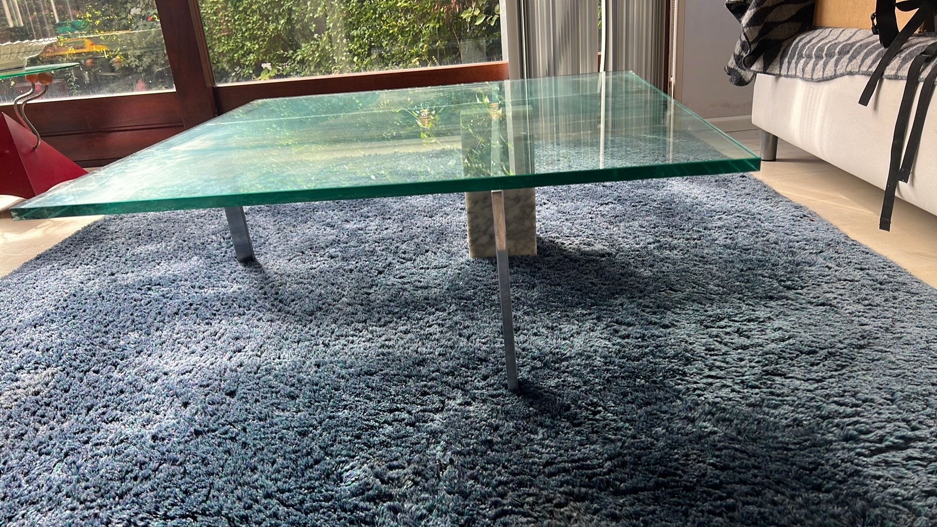 Salontafel Hank Kwint voor metaform, Ophalen, Gebruikt, Vierkant, Glas