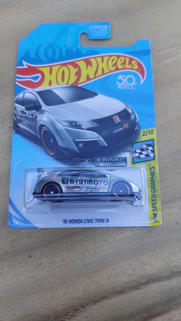 Hot Wheels ZAMAC Honda Civic Type R, Ophalen of Verzenden, Nieuw, Auto