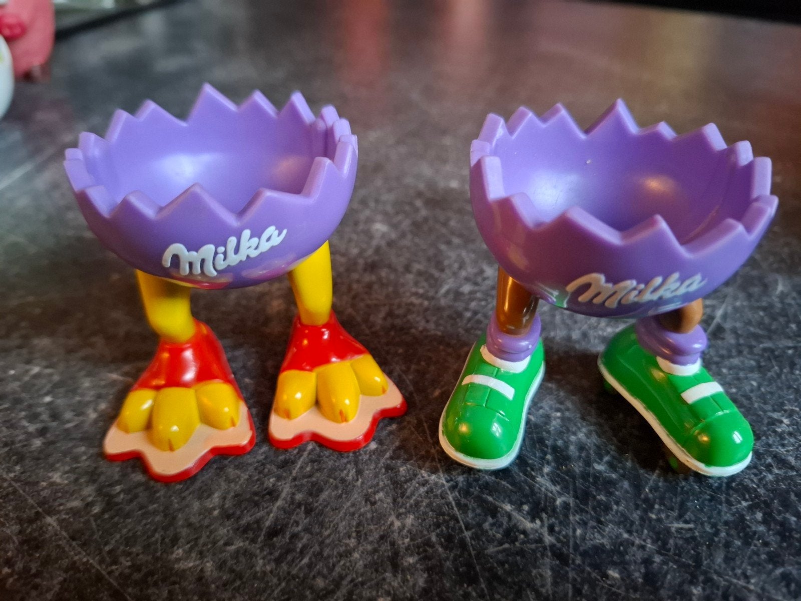 2 Milka eierdoppen, Verzamelen, Ophalen of Verzenden
