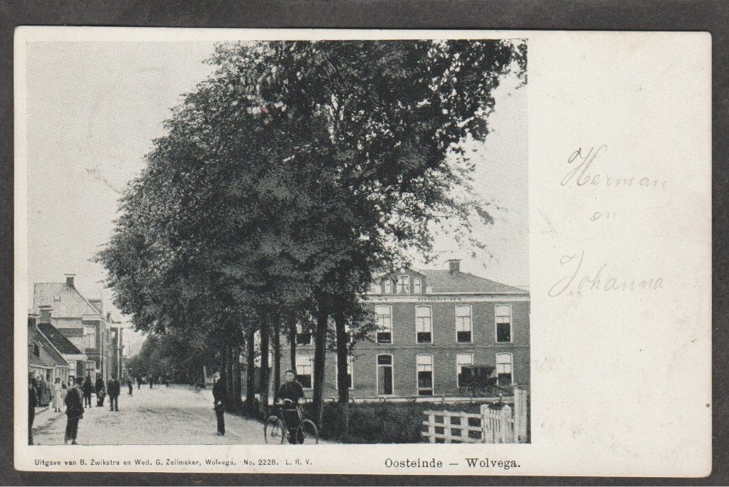 wolvega oosteinde, Verzenden, Voor 1920, Gelopen, Friesland