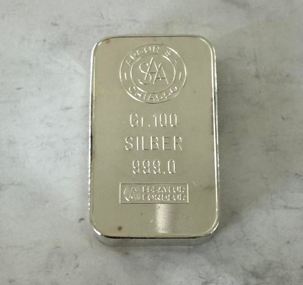 Reserveerd 100 gram zilver Argor / Chiasso 999 zilver, Postzegels en Munten, Edelmetalen en Baren, Ophalen of Verzenden, Zilver