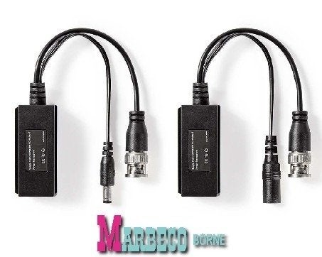 CCTV beveiligings Videobalun, Full HD - BNC+DC, RJ-45, Ophalen, Nedis, Nieuw, Marbeco