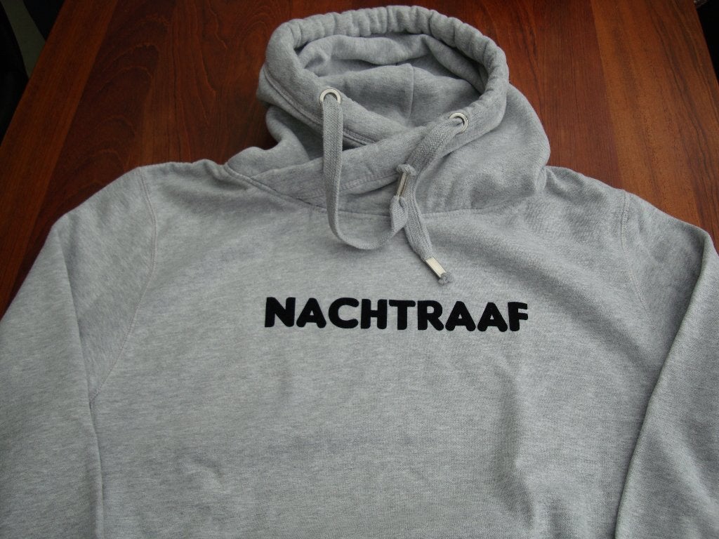Heren Nachtraaf hoodie grijs maat XXL valt ruim zgan, Ophalen of Verzenden, Zo goed als nieuw, Overige maten, Grijs