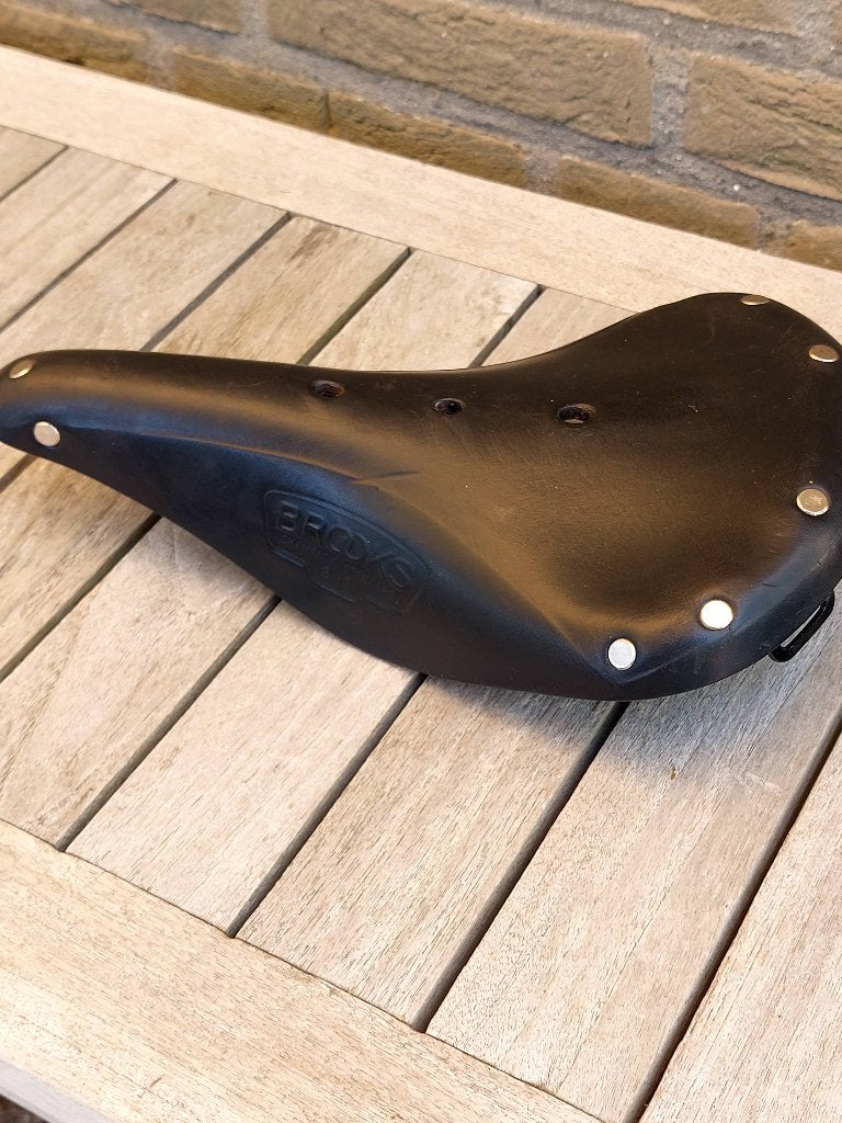 Brooks B17 zwart, Fietsen en Brommers, Leer, Toerfiets, Ophalen of Verzenden, Zo goed als nieuw