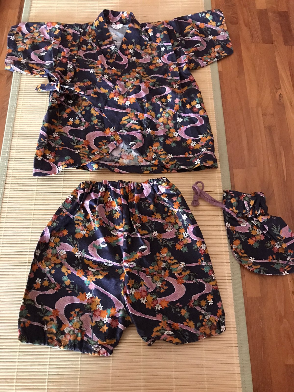 Japanse kimno set voor kind japans, Antiek en Kunst, Ophalen of Verzenden