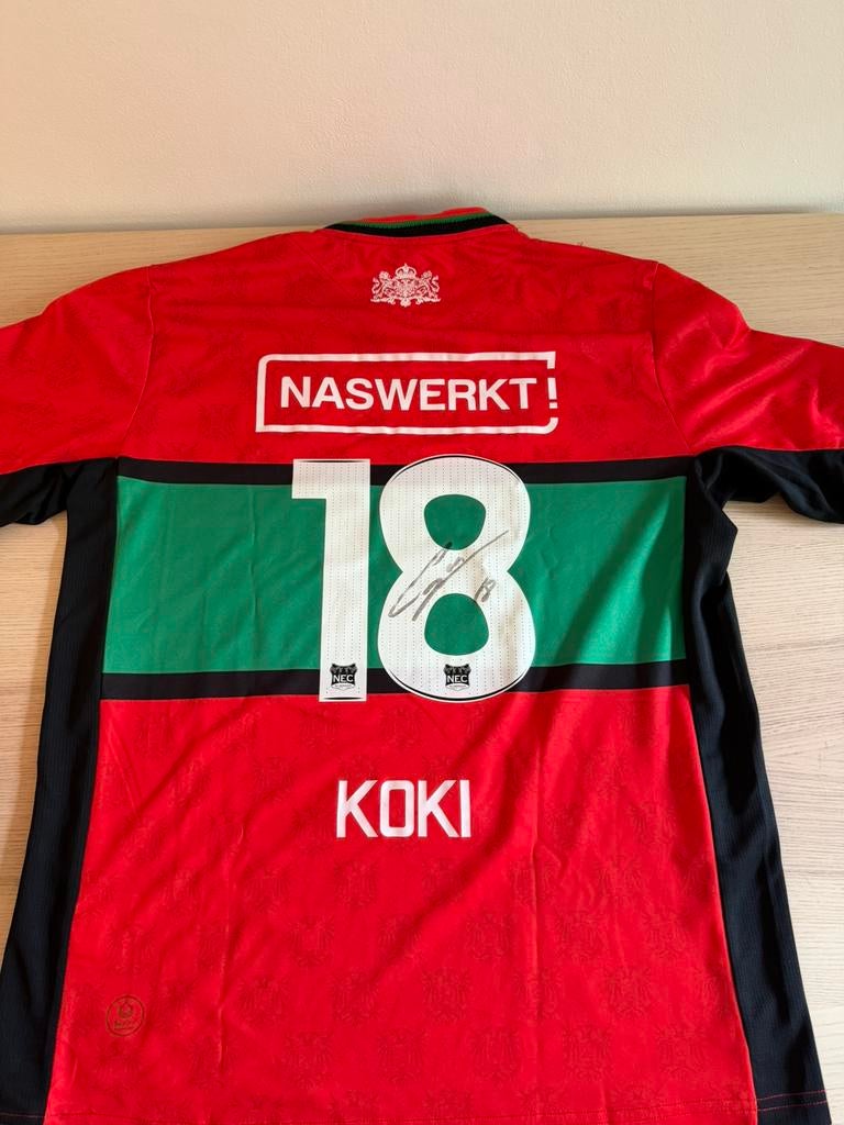 Matchworn NEC Thuisshirt Koki Ogawa 2023/2024, Sport en Fitness, Maat XL, Ophalen of Verzenden, Zo goed als nieuw, Shirt