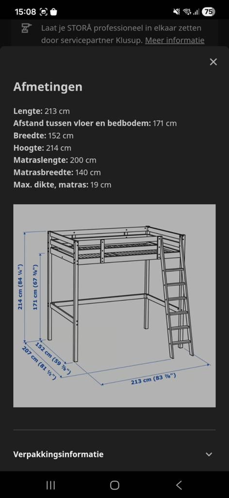 Stapelbed in goede staat, Huis en Inrichting, Slaapkamer | Stapelbedden en Hoogslapers, 90 cm, 160 tot 180 cm, Tweepersoons, Ophalen of Verzenden