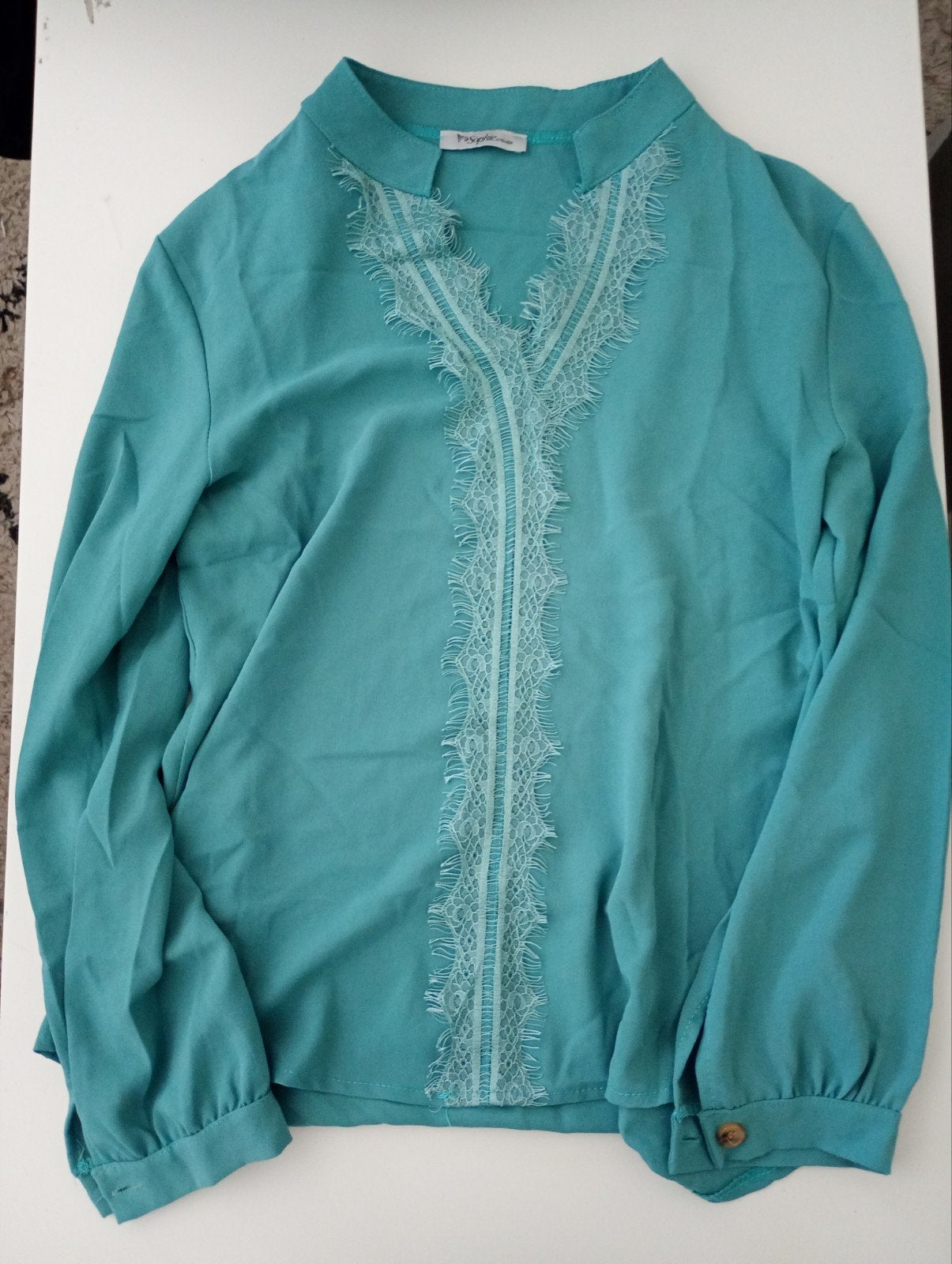 Sophie Atelier Blouse met Kant Zo goed als nieuw maat S, Kleding | Dames, Sophie Atelier, Ophalen of Verzenden, Zo goed als nieuw