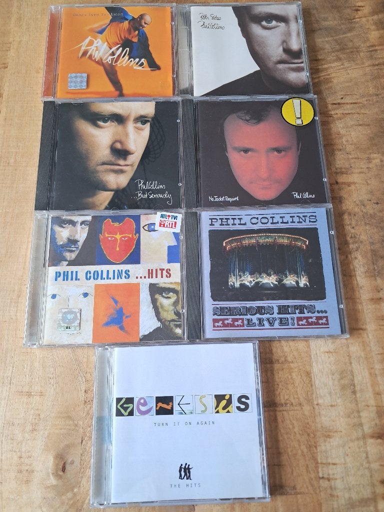 Phil Collins & Genesis 7 CD collectie - €5,- per stuk, Ophalen, Gebruikt, Pop, Inclusief doosje