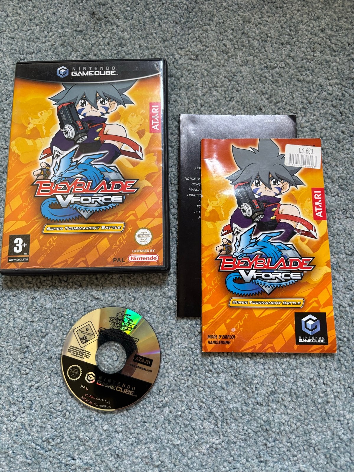 Beyblade V-Force Super Tournament Battle GameCube, Spelcomputers en Games, Games | Nintendo GameCube, Nintendo, Gebruikt, Vechten
