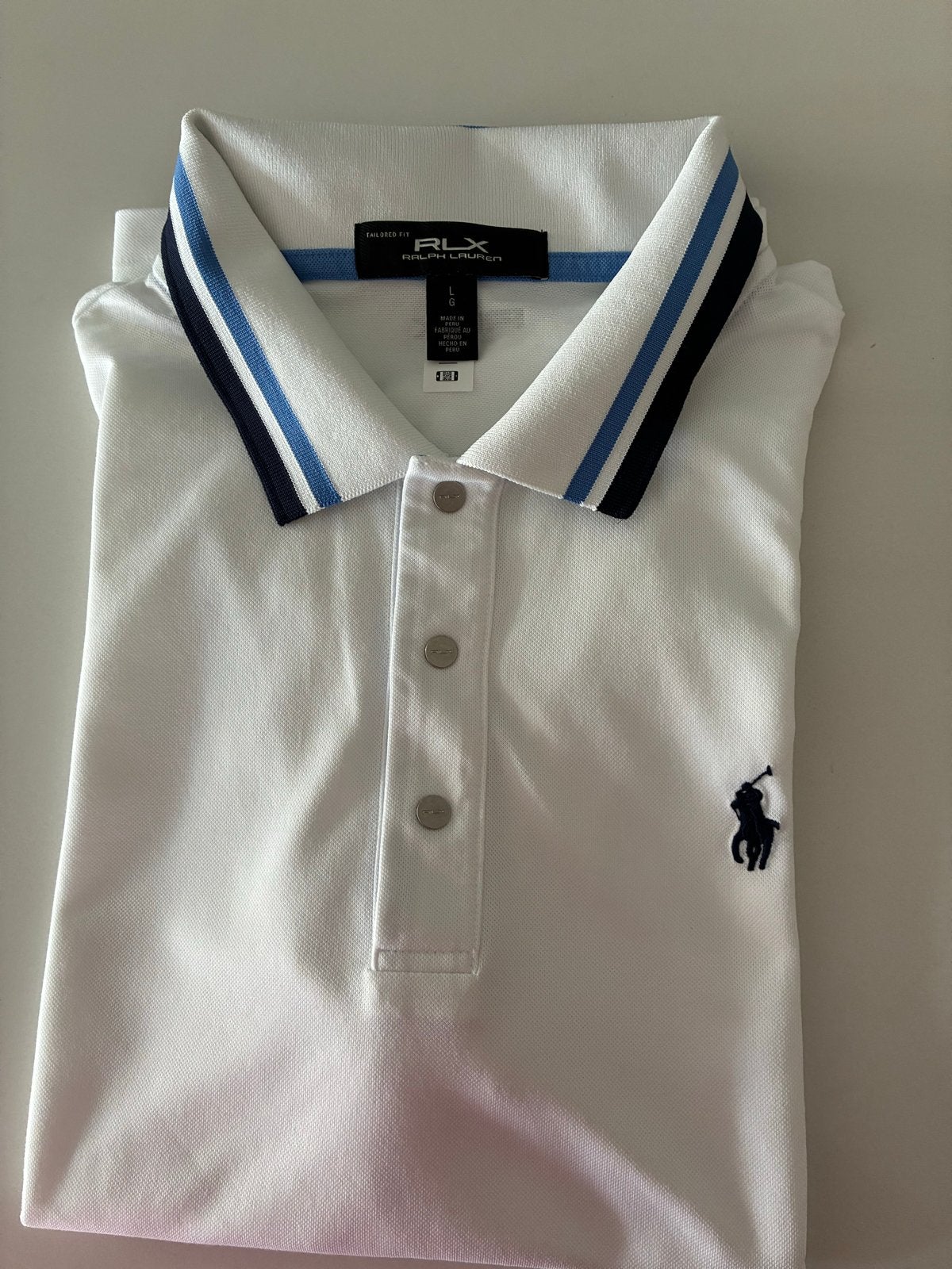 RLX Ralph Lauren Polo Shirt - Maat L, Kleding | Dames, Tops, Wit, Maat 42/44 (L), Nieuw, Ophalen of Verzenden
