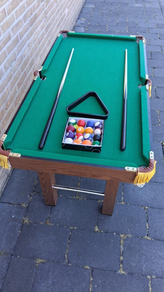 Mooie kinder Pooltafel, Ophalen of Verzenden, Zo goed als nieuw, Pooltafel