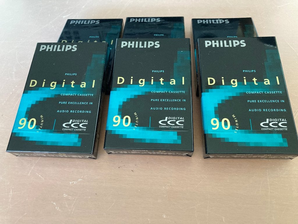 Philips DCC 90 cassettes nieuw in folie (6 stuks), 2 t/m 25 bandjes, Overige genres, Ophalen of Verzenden, Nieuw in verpakking