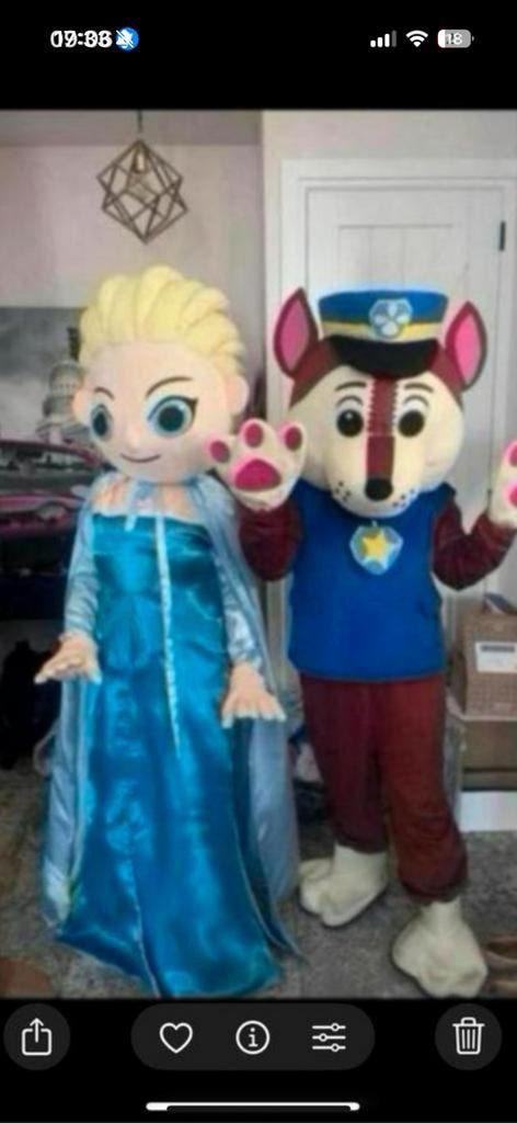 Mascotte Chase te huur inclusief acteur, Ophalen of Verzenden, Zo goed als nieuw, Overige