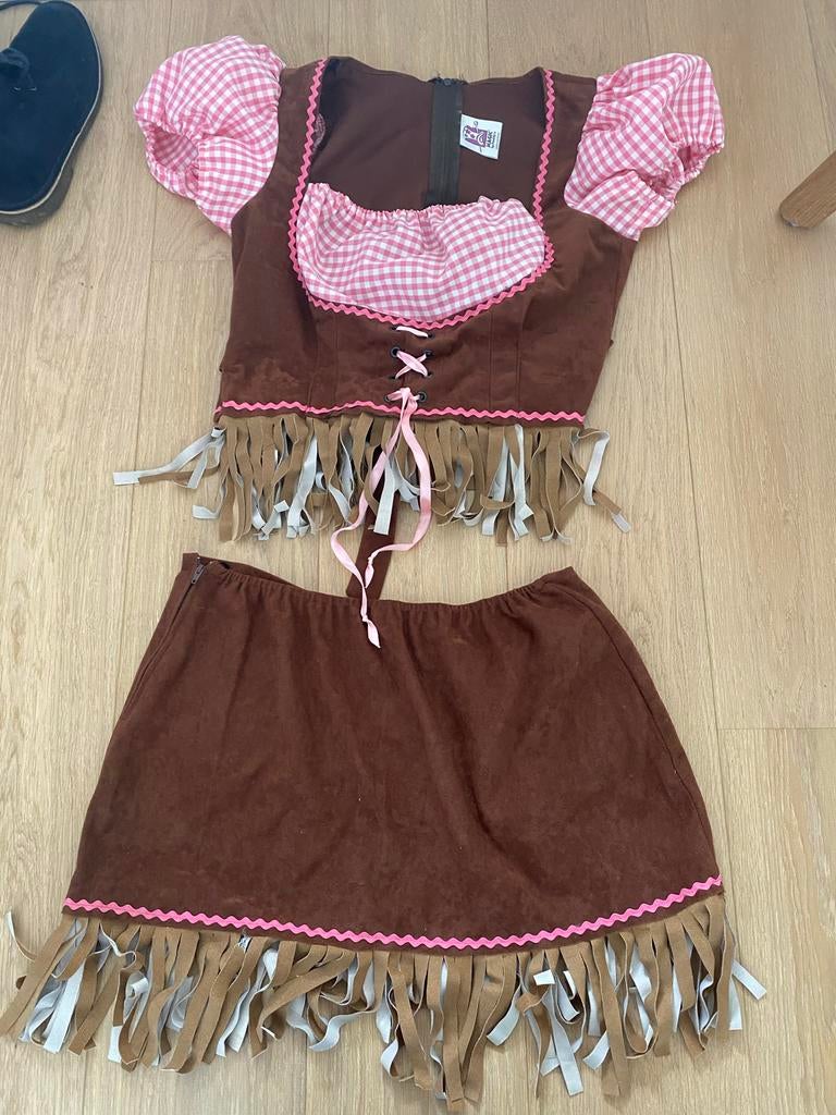 Dirndl Oktoberfest Kostuum Maat M Twee Delig, Kleding | Dames, Carnavalskleding en Feestkleding, Gedragen, Kleding, Overige thema's