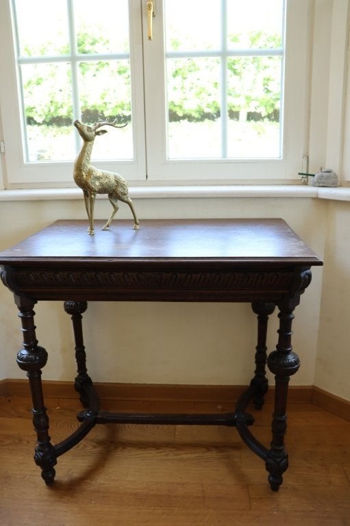 Antieke houten tafel, Ophalen