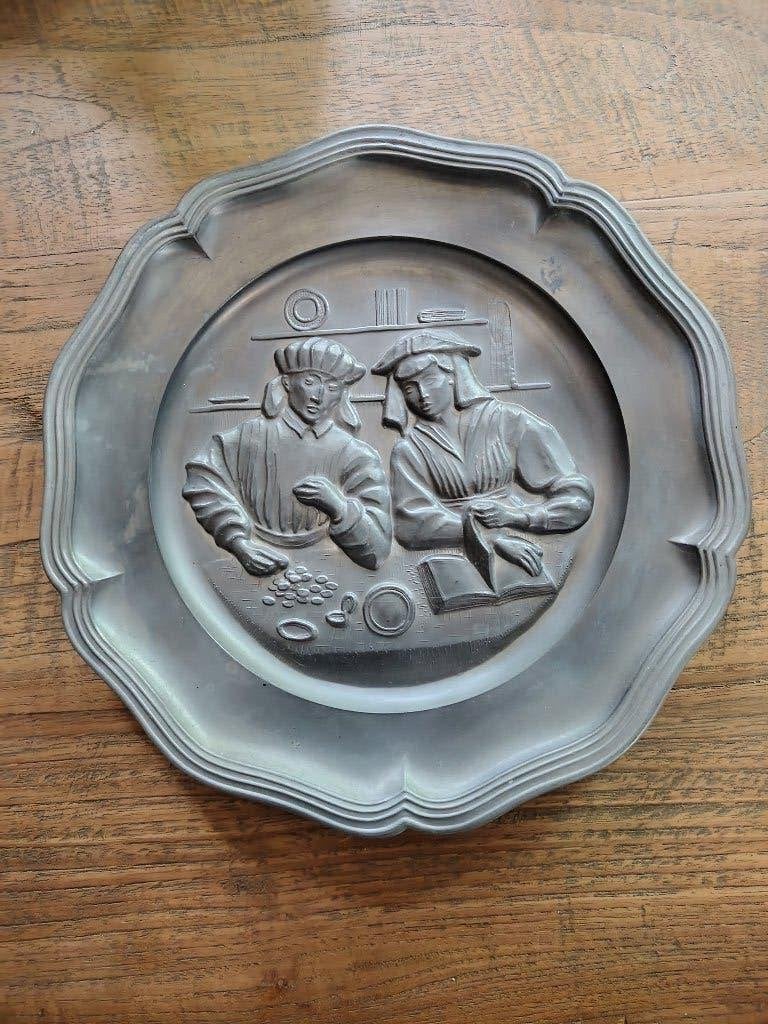 tinnen bord, Antiek en Kunst, Antiek | Tin, Verzenden