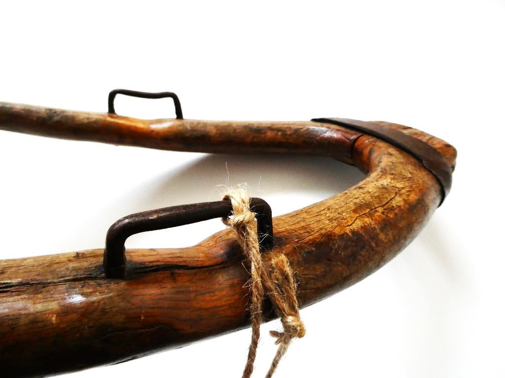 Antieke houten Haam / juk voor klein trekdier geit hond ezel, Antiek en Kunst, Ophalen of Verzenden