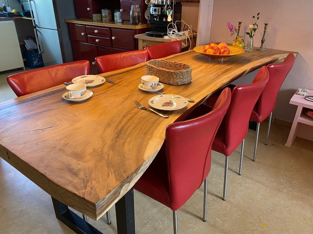 6 Eetkamer stoelen, rood, Ophalen of Verzenden, Gebruikt, Rood, Vijf, Zes of meer stoelen