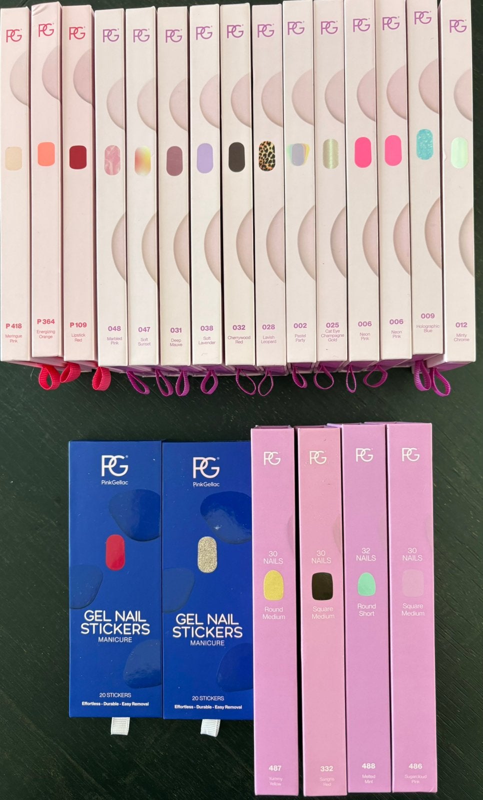Nieuw ! Pink Gellac Gel Nagellak Stickers Manicure Set, Overige kleuren, Verzenden, Nieuw, Handen en Nagels