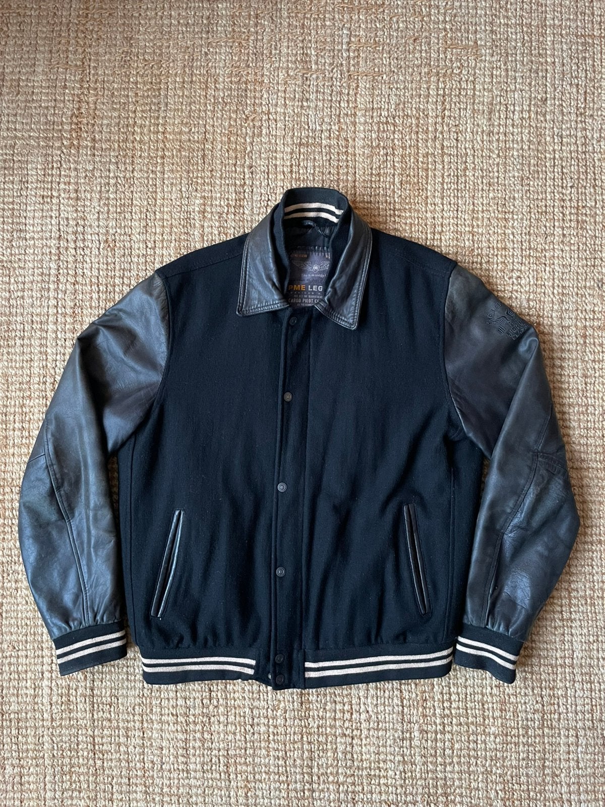 PME Legend leren bomberjack jas zwart XL, Verzenden, Gedragen, Maat 56/58 (XL), Zwart