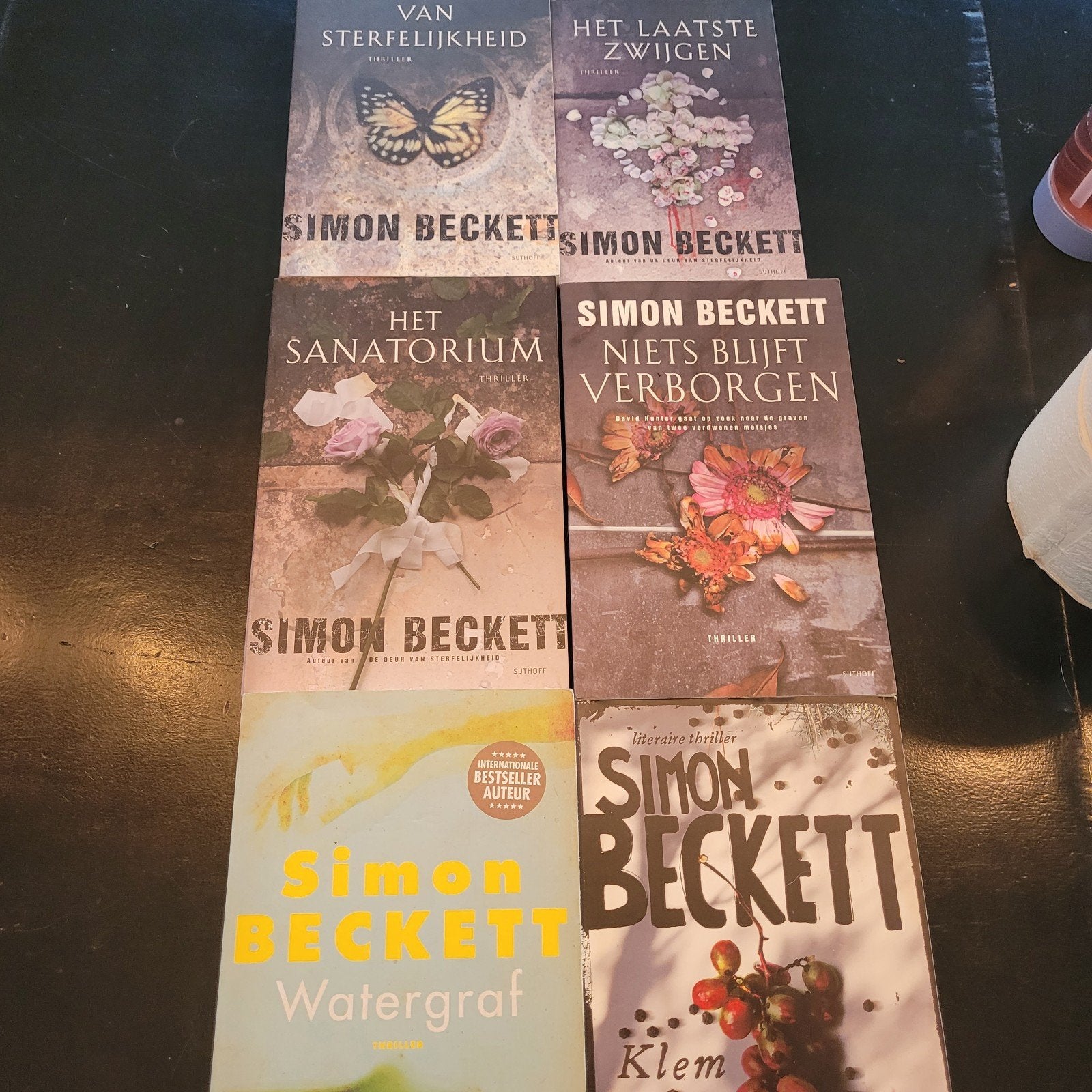 6 Thrillers van Simon Beckett/David Hunter serie, Ophalen of Verzenden, Gelezen, Simon Beckett