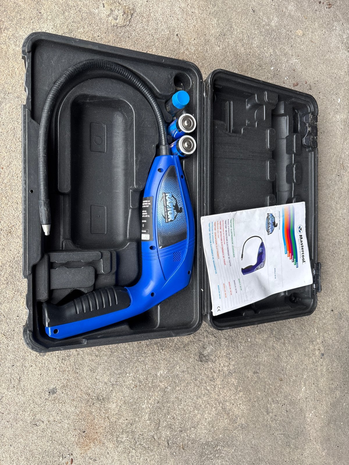 Mastercool Raptor Koelmiddel Lekdetector lektester, Ophalen of Verzenden, Gebruikt, Overige meters
