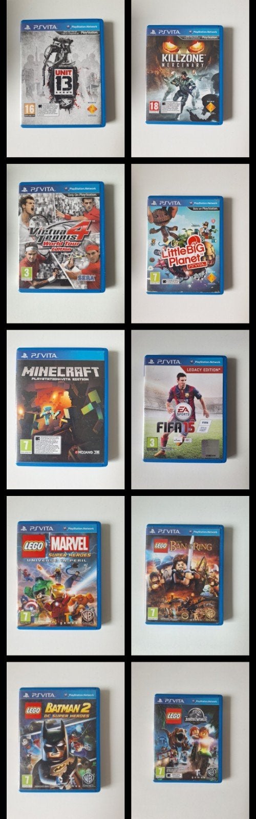 10 PS Vita Games - Diverse Collectie, Online, Gebruikt, Overige genres, 1 speler