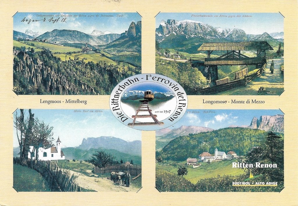 Ansichtkaart  	Ritten / Renon (It)	4-luik	(hist. ansichten), Verzenden, 1980 tot heden, Gelopen, Italië